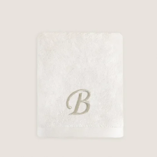 B Harf Nakışlı Yüz Havlusu 50x90 cm