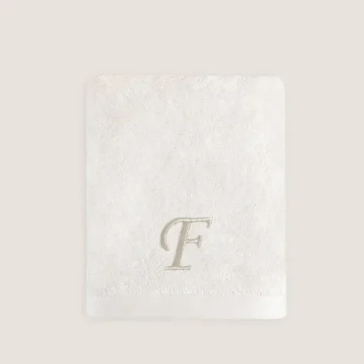 F Harf Nakışlı Yüz Havlusu 50x90 cm