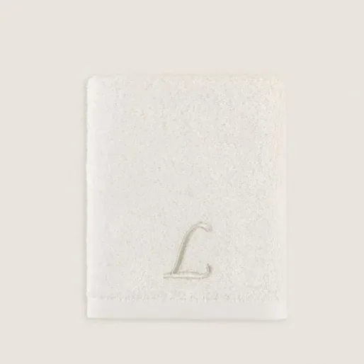 L Harf Nakışlı Yüz Havlusu 50x90 cm