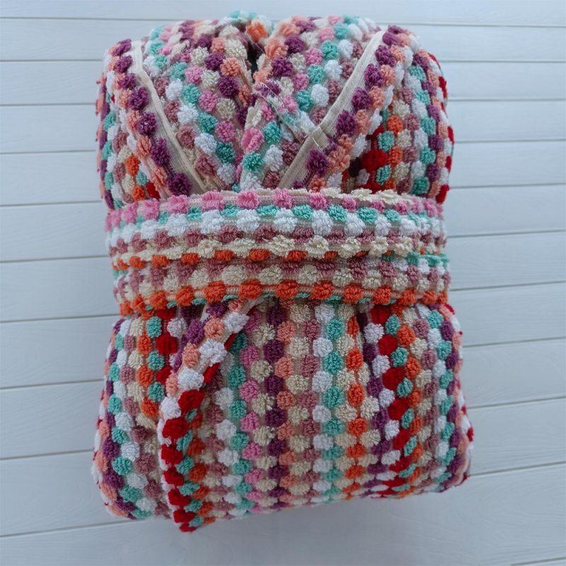 Nohut Bubble Bornoz - Soft Çok Renkli