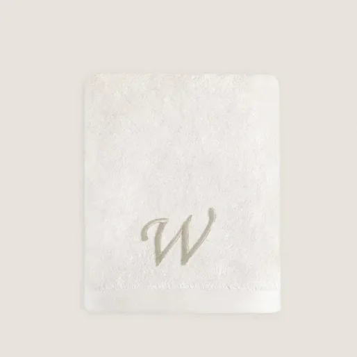 W Harf Nakışlı Yüz Havlusu 50x90 cm