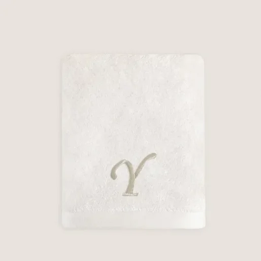 Y Harf Nakışlı Yüz Havlusu 50x90 cm